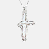 Pearl Cross Necklace 01