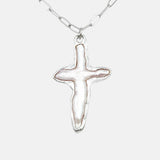 Pearl Cross Necklace 05