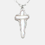 Pearl Cross Necklace 01