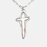 Pearl Cross Necklace 08