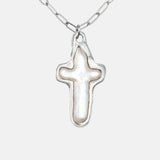 Pearl Cross Necklace 05