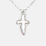 Pearl Cross Necklace 02