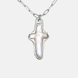 Pearl Cross Necklace 05