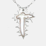 Pearl Cross Necklace 12